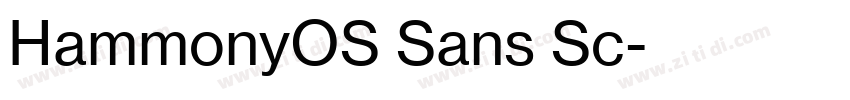 HammonyOS Sans Sc字体转换